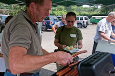 Serving lunch